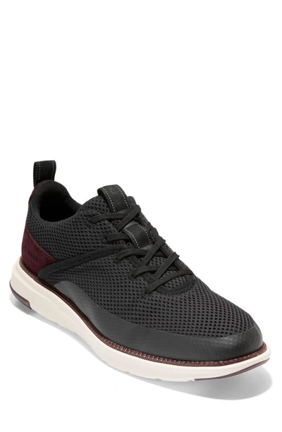 Cole Haan Grand Atlantic Sneaker In Black/ Pinot/ Ivory