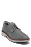 Cole Haan Goto Leather Plain Toe Derby In Castle Rock Nubuck/ C