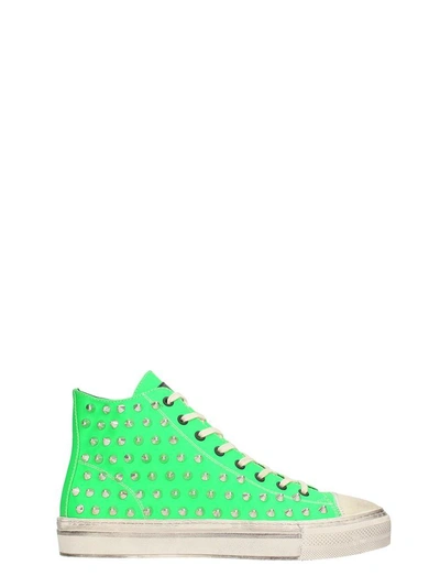 Gienchi J.michel Grren Rubber Sneakers In Green