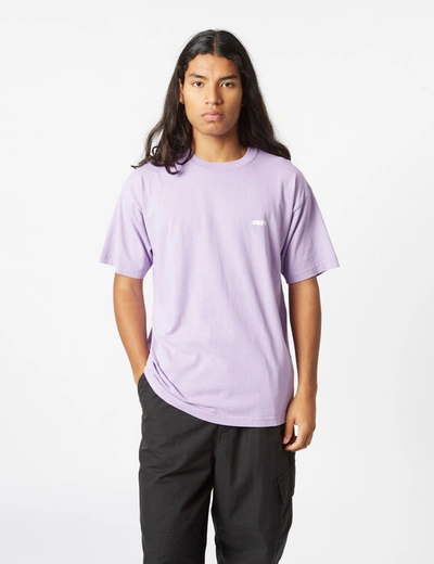 Obey Bold 3 T-shirt In Purple