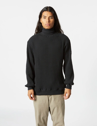 Manastash Snuggle Snug Thermal Turtle Neck In Black