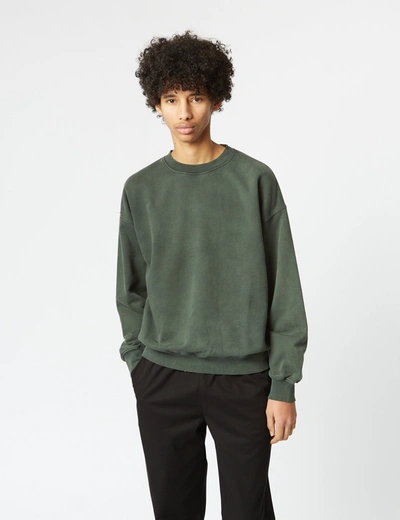 Colorful Standard Oversized Crew Sweatshirt (organic) In Green
