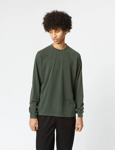 Colorful Standard Oversized Long Sleeve T-shirt (organic) In Green