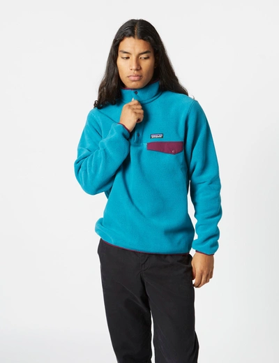 Patagonia Lw Synchilla Snap-t Fleece In Blue