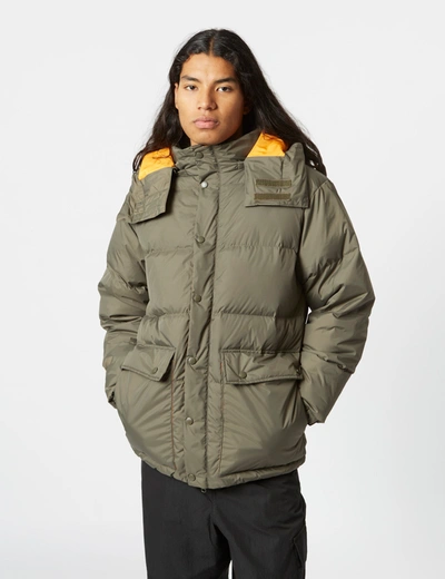 Stan Ray Down Jacket (removable Hood) In Olive Green