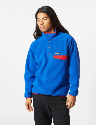 Patagonia Synchilla Snap-t Pullover In Blue