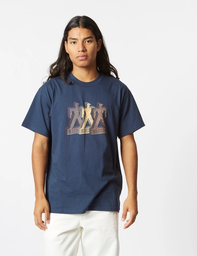 Carhartt -wip Built T-shirt (loose) In Blue