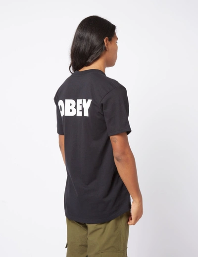 Obey Bold T-shirt In Black