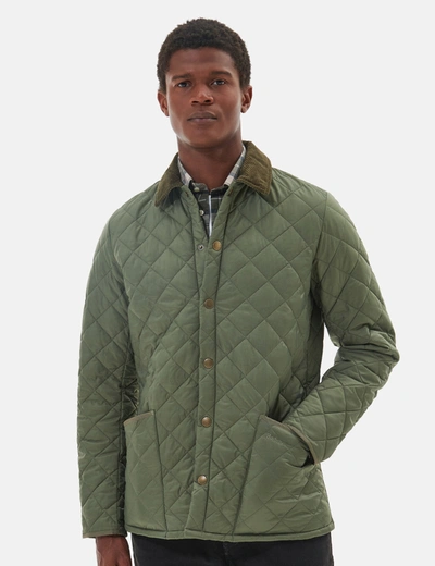 Barbour Heritage Liddesdale Quilted Jacket In Green
