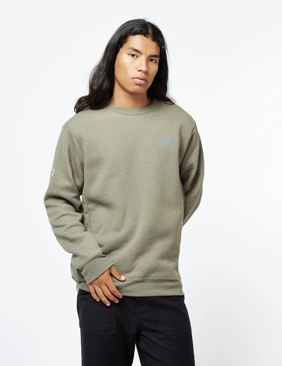 Patagonia Fitz Roy Icon Uprisal Crew Sweatshirt In Green