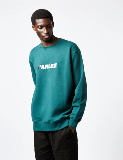 Parlez Rodney Crew Sweatshirt In Green