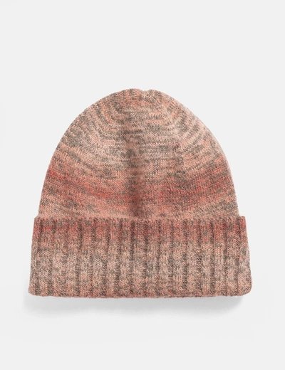 Norse Projects Space Dye Beanie (alpaca Mohair) In Orange