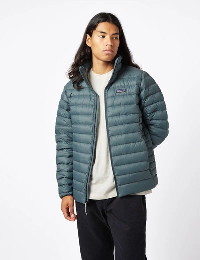 Patagonia Down Sweater Jacket In Green