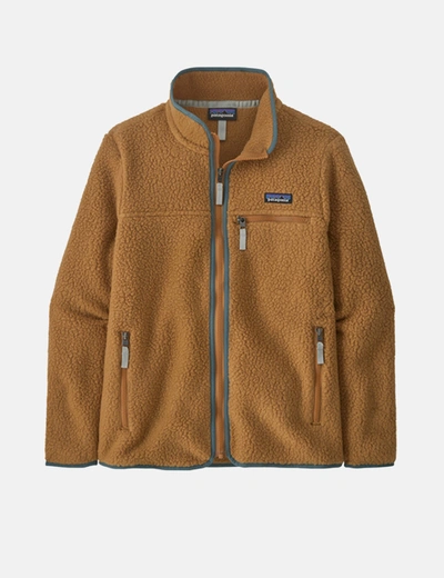 Patagonia Womens Retro Pile Fleece Jacket In Brown