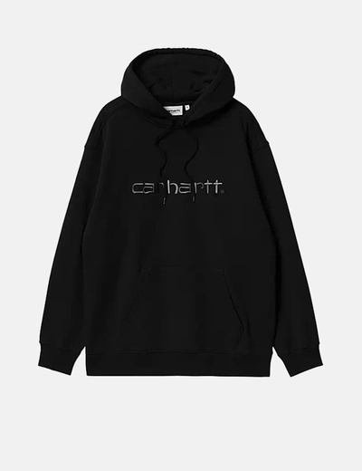 Carhartt -wip Womens  Hooded Sweatshirt In Black