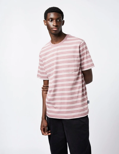 Patagonia Cotton In Conversion Pocket Stripe T-shirt In Red