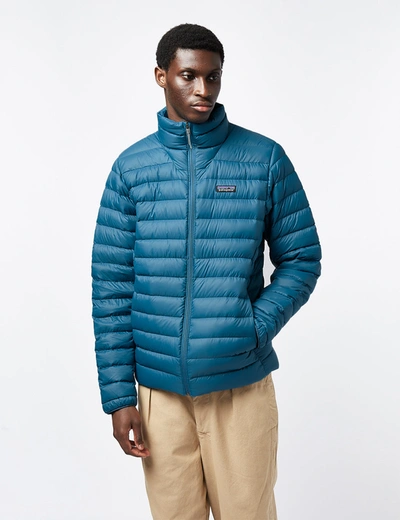 Patagonia Down Sweater Jacket In Blue