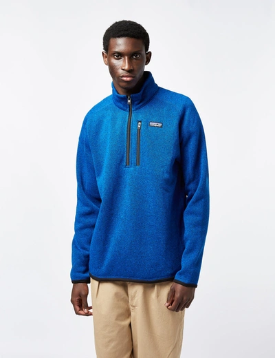 Patagonia Better Jumper 1/4 Zip Fleece In Blue