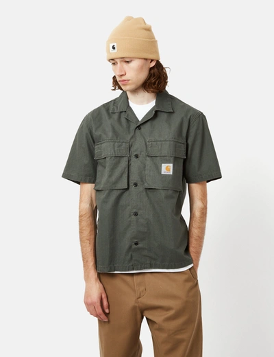 Carhartt -wip Wynton Shirt (ripstop) In Green