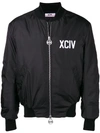 Gcds Logo Back Bomber Jacket In Black