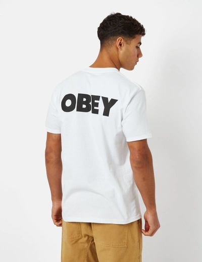 Obey Bold T-shirt In White