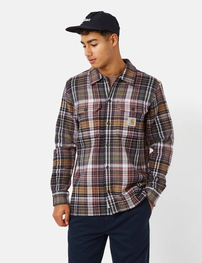 Carhartt -wip Valmon Shirt (regular) In Brown