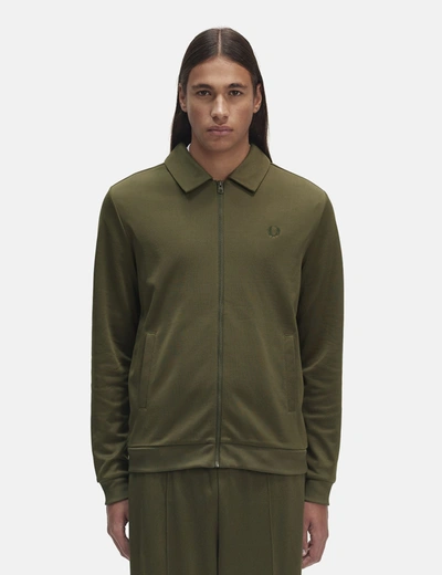 Fred Perry Track Jacket In Green