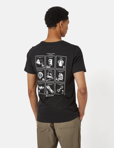 Columbia Rapid Ridge T-shirt Ii (campsite Icons Graphic) In Black