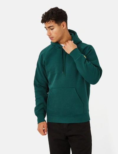 Carhartt -wip Chase Hooded Sweatshirt In Green