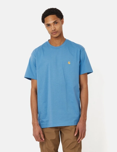 Carhartt -wip Chase T-shirt (loose) In Blue