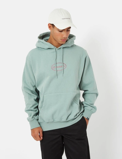 Thisisneverthat Et-logo Hooded Sweatshirt In Green