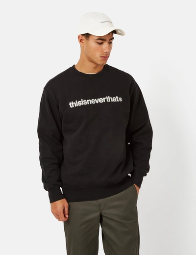 Thisisneverthat T-logo Crewneck Sweatshirt In Black