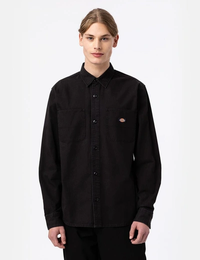 Dickies Duck Canvas Shirt In Black