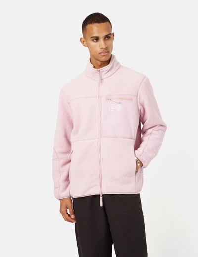 Carrier Goods Borg Zip Through Fleece Jacket In Pink