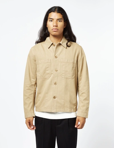 Norse Projects Tyge Overshirt (broken Twill) In Brown