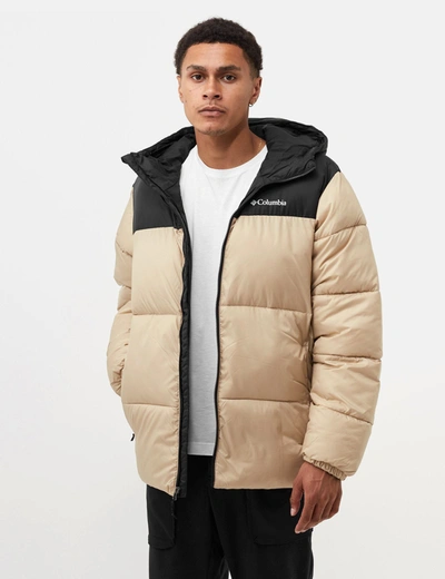 Columbia Puffect Hooded Jacket In White