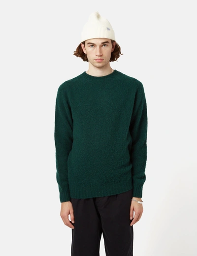 Bhode Supersoft Lambswool Jumper (made In Scotland) In Green