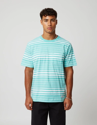 Bhode Shima Striped T-shirt (organic) In Green