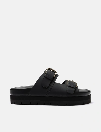 Grenson Womens  Flora Slides (rubberised) In Black