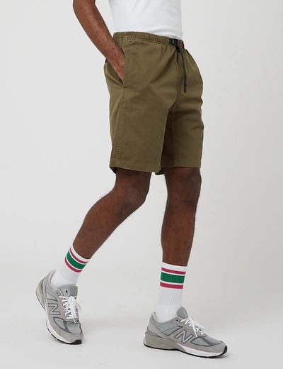 Gramicci G-shorts (cotton Twill) In Olive Green