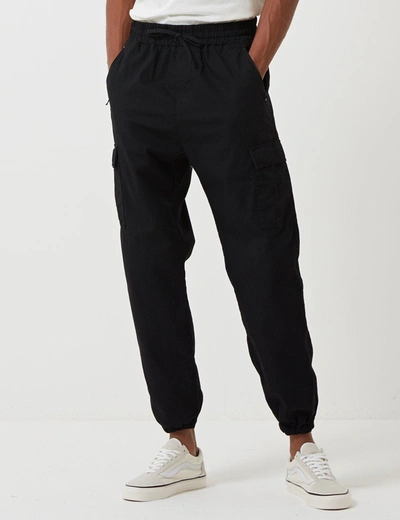 Carhartt -wip Cargo Jogger Trousers (ripstop) In Black