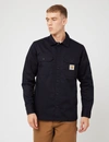 Carhartt -wip Master Shirt In Navy Blue