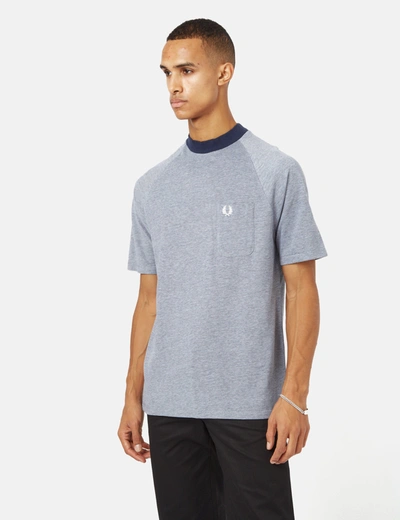 Fred Perry Two Tone Pique T-shirt In Blue