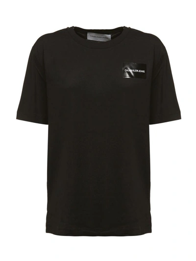 Calvin Klein Logo T-shirt In Nero