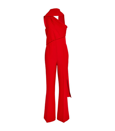 Roland Mouret Jumpsuit Aus Krepp In Rot