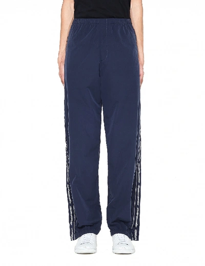 Vetements Striped Tape Track Pants In White