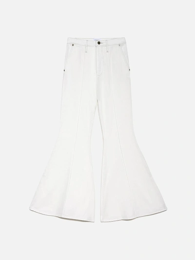 Frame The Extreme Flare Trouser Jeans In White