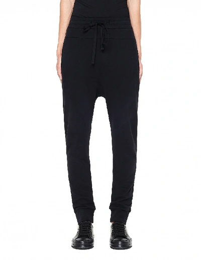 Ann Demeulemeester Cotton Trousers In Black