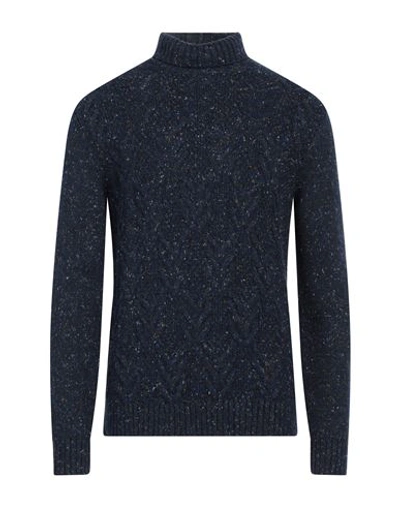 Heritage Man Turtleneck Blue Size M Recycled Nylon, Synthetic Fibers, Polyester, Alpaca Wool, Wool