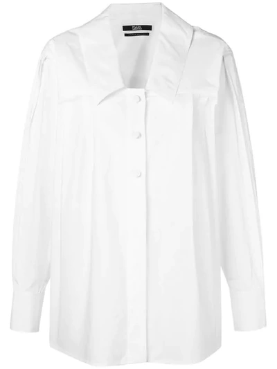 Karl Lagerfeld A-line Fitted Shirt In White